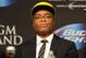 Jul 6, 2013; Las Vegas, NV, USA; Anderson Silva during the post fight press conference at the MGM Grand Garden Arena. Chris Weidman defeated Silva for the Middleweight Chamionship in a TKO in the second round. Mandatory Credit: Jayne Kamin-Oncea-USA TODAY Sports