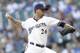 MILWAUKEE, WI - JULY 18: Kyle Lohse #26 of the Milwaukee Brewers pitches in the top of the first inning against the Miami Marlins at Miller Park on July 18, 2013 in Milwaukee, Wisconsin. (Photo by Mike McGinnis/Getty Images)