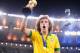 RIO DE JANEIRO, BRAZIL - JUNE 30: David Luiz of Brazil celebrates with the trophy at the end of the FIFA Confederations Cup Brazil 2013 Final match between Brazil and Spain at Maracana on June 30, 2013 in Rio de Janeiro, Brazil. (Photo by Michael Regan/Getty Images)