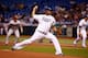 ST PETERSBURG, FL - JULY 30: Pitcher Roberto Hernandez #40 of the Tampa Bay Rays pitches against the Arizona Diamondbacks during the game at Tropicana Field on July 30, 2013 in St. Petersburg, Florida. (Photo by J. Meric/Getty Images)