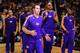 PHOENIX, AZ - MARCH 18: Steve Nash #10 of the Los Angeles Lakers is introduced before the NBA game against the Phoenix Suns at US Airways Center on March 18, 2013 in Phoenix, Arizona. The Suns defeated the Lakers 99-76. NOTE TO USER: User expressly acknowledges and agrees that, by downloading and or using this photograph, User is consenting to the terms and conditions of the Getty Images License Agreement. (Photo by Christian Petersen/Getty Images)