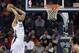 Feb 22, 2013; Charlotte, NC, USA; Charlotte Bobcats shooting guard Jeffery Taylor (44) dunks during the first half Chicago Bulls at Time Warner Arena . Mandatory Credit: Curtis Wilson-USA TODAY Sports