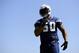 May 10, 2013; San Diego, CA, USA; San Diego Chargers linebacker Manti Te'o (50) participates in linebacker drills during Chargers rookie minicamp at Chargers park. Mandatory Credit: Christopher Hanewinckel-USA TODAY Sports