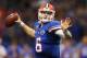 NEW ORLEANS, LA - JANUARY 02: Jeff Driskel #6 of the Florida Gators looks to pass against the Louisville Cardinals during the Allstate Sugar Bowl at Mercedes-Benz Superdome on January 2, 2013 in New Orleans, Louisiana. (Photo by Matthew Stockman/Getty Images)