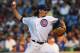CHICAGO, IL - JULY 29: Starting pitcher Jeff Samardzija #29 of the Chicago Cubs delivers the ball against the Milwaukee Brewers at Wrigley Field on July 29, 2013 in Chicago, Illinois. (Photo by Jonathan Daniel/Getty Images)