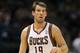MILWAUKEE, WI - NOVEMBER 3: Beno Udrih #19 of the Milwaukee Bucks dribbles up the court during the game against the Cleveland Cavaliers at Bradley Center on November 3, 2012 in Milwaukee, Wisconsin. NOTE TO USER: User expressly acknowledges and agrees that, by downloading and or using this photograph, User is consenting to the terms and conditions of the Getty Images License Agreement. (Photo by Mike McGinnis/Getty Images)