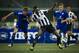 HONG KONG - MAY 26: Robert Paratore (L) of Leicester City and Sammy Ameobi of Newcastle United compete for the ball during the final between Lecester City and Newcastle United during day three of the Hong Kong International Soccer Sevens at Hong Kong Football Club on May 26, 2013 in Hong Kong, Hong Kong. (Photo by Victor Fraile/Getty Images)