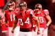 ATLANTA, GA - JANUARY 20: (L-R) Julio Jones #11, Roddy White #84 and Tony Gonzalez #88 of the Atlanta Falcons run onto the field during introductions against the San Francisco 49ers in the NFC Championship game at the Georgia Dome on January 20, 2013 in Atlanta, Georgia. (Photo by Kevin C. Cox/Getty Images)