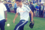 Watch Puig and Ronaldo Play Soccer with a Baseball