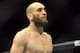 August 18, 2012; San Diego, CA, USA; Adlan Amagov reacts after defeating Keith Berry (not pictured) in their Strikeforce MMA middleweight bout at the Valley View Casino Center. Mandatory Credit: Jayne Kamin-Oncea-USA TODAY Sports