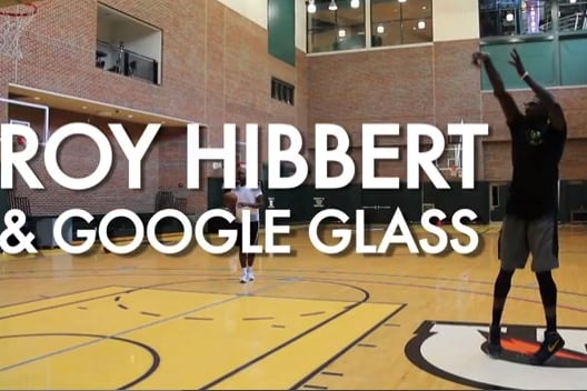 VIDEO: Indiana Pacers' Roy Hibbert Works out with Google Glass