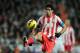 MADRID, SPAIN - DECEMBER 1: Diego Costa of Club Atletico de Madrid controls the ball during the La Liga match between Real Madrid CF and Club Atletico de Madrid at Estadio Santiago Bernabeu on December 1, 2012 in Madrid, Spain. (Photo by Gonzalo Arroyo Moreno/Getty Images)