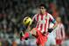 MADRID, SPAIN - DECEMBER 1: Diego Costa of Club Atletico de Madrid controls the ball during the La Liga match between Real Madrid CF and Club Atletico de Madrid at Estadio Santiago Bernabeu on December 1, 2012 in Madrid, Spain. (Photo by Gonzalo Arroyo Moreno/Getty Images)