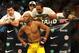 Jul 6, 2013; Las Vegas, NV, USA; Anderson Silva (yellow shorts) is introduced for his Middleweight Chamionship Bout at the MGM Grand Garden Arena. Chris Weidman defeated Anderson in a TKO in the second round. Mandatory Credit: Jayne Kamin-Oncea-USA TODAY Sports
