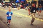 Marine Helps 9-Year-Old Finish 5K