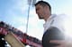 MANCHESTER, ENGLAND - AUGUST 03: Kevin Pietersen of England raises his bat after he was dismissed for 113 runs by Mitchell Starc of Australia during day three of the 3rd Investec Ashes Test match between England and Australia at Emirates Old Trafford Cricket Ground on August 3, 2013 in Manchester, England. (Photo by Ryan Pierse/Getty Images)