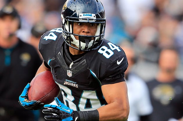Cecil Shorts Leaves Jaguars Practice with Strained Calf Muscle