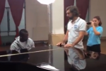 Video: Mario Tickles Ivories for Pirlo