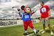 LAKE BUENA VISTA, FL - JUNE 26, 2013: In this handout photo provided by Disney Parks, New Orleans Saints All-Pro quarterback Drew Brees offers Mickey Mouse some passing tips at the ESPN Wide World of Sports Complex at Walt Disney World on June 26, 2013 in Lake Buena Vista, Florida. Brees is at the Disney sports complex to conduct his Drew Brees Passing Academy. The three-day Drew Brees Passing Academy and 7-on-7 Tournament includes top high school football players from across the country competing June 27-29 at Walt Disney World Resort. Brees, a former Super Bowl MVP, will be joined at his passing academy by Saints teammates Jonathan Vilma and Jimmy Graham. Proceeds from the academy benefit the Brees Dream Foundation, established in 2003 by Brittany and Drew Brees to help improve the quality of life for cancer patients and provide care, education and opportunities for children and families in need. (Photo by Ali Nasser/Disney Parks via Getty Images)