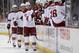 ANAHEIM, CA - APRIL 27: Radim Vrbata #17 of the Phoenix Coyotes receives high fives from the bench after scoring a goal against the Anaheim Ducks in the first period at Honda Center on April 27, 2013 in Anaheim, California. (Photo by Jeff Gross/Getty Images)