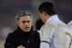 PALMA DE MALLORCA, SPAIN - JANUARY 14: Real Madrid head coach Jose Mourinho has a word with Cristiano Ronaldo during the La Liga match between RCD Mallorca and Real Madrid at Iberostar Stadium on January 14, 2012 in Palma de Mallorca, Spain. (Photo by Denis Doyle/Getty Images)