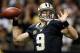 NEW ORLEANS, LA - DECEMBER 30: Drew Brees #9 of the New Orleans Saints throws a pass against the Carolina Panthers at the Mercedes-Benz Superdome on December 30, 2012 in New Orleans, Louisiana. (Photo by Chris Graythen/Getty Images)
