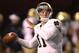 Nov 5, 2011; Winston-Salem, NC, USA; Notre Dame Fighting Irish quarterback Tommy Rees (11) throws a pass during warm ups before the game against the Wake Forest Demon Deacons at BB&T Field. Mandatory Credit: Jeremy Brevard-USA TODAY Sports