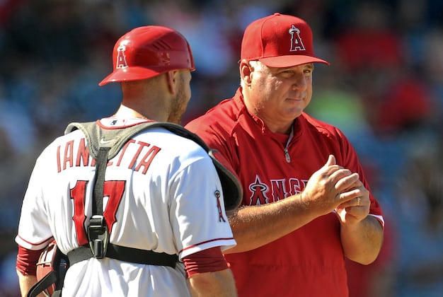 Mike Scioscia Angrily Defends Chris Iannetta