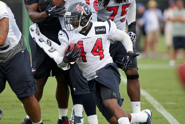 RB Ben Tate Back at Practice, Might Play Friday