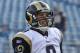Sep 1, 2011; Jacksonville, FL, USA; St. Louis Rams quarterback Sam Bradford (8) during warm up drills before a preseason game against the Jacksonville Jaguars at EverBank Field. Mandatory Credit: Fernando Medina-USA TODAY Sports