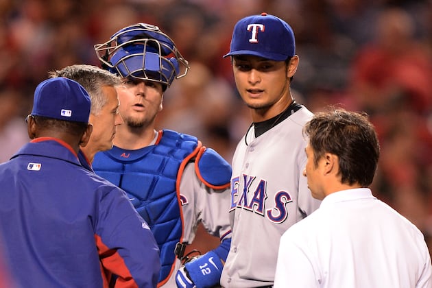 Darvish (Buttocks) Goes Through Normal Routine Day
