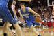 Apr 1, 2013; Houston, TX, USA; Orlando Magic point guard Beno Udrih (19) drives the ball during the second quarter against the Houston Rockets at Toyota Center. Mandatory Credit: Troy Taormina-USA TODAY Sports