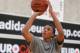 TREVISO, ITALY - JUNE 10: Dante Exum practices during adidas Eurocamp day three at La Ghirada sports center on June 10, 2013 in Treviso, Italy. (Photo by Roberto Serra/Iguana Press/Getty Images)