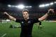 JOHANNESBURG, SOUTH AFRICA - AUGUST 21: Richie McCaw, the All Black captain, celebrater after their victory in the 2010 Tri-Nations match between the South African Springboks and the New Zealand All Blacks at the FNB Stadium on August 21, 2010 in Johannesburg, South Africa. (Photo by David Rogers/Getty Images)