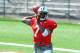 Jul 28, 2013; Cortland, NY, USA; New York Jets quarterback Geno Smith (7) drops back to pass during training camp at SUNY Cortland. Mandatory Credit: Rich Barnes-USA TODAY Sports