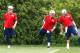 Patriots QBs Ryan Mallett (left), Tim Tebow (center), and Tom Brady