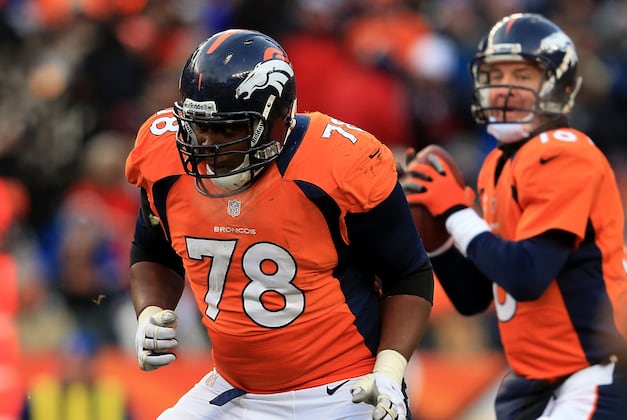 Broncos' Ryan Clady Back at Left Tackle in Practice