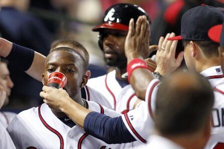 Medlen Gives New Twist to Dugout Celebrations