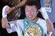 TOKYO, JAPAN - AUGUST 12: Champion Akira Yaegashi of Japan celebrates with the belt after defeating Challenger Oscar Blanquet of Mexico during their WBA Flyweight title bout at the Ota-ku Comprehensive Gymnasium on August 12, 2013 in Tokyo, Japan. (Photo by Atsushi Tomura/Getty Images)