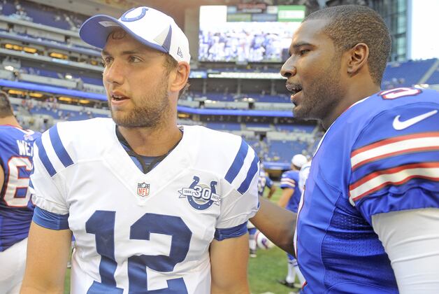 QBs Luck and Manuel Wish Each Other Well