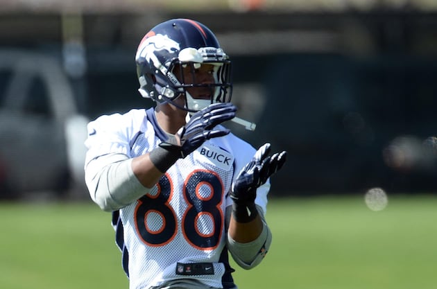 Demaryius Thomas focuses more on fitness than status at Broncos camp