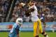 NASHVILLE, TN - AUGUST 08: Markelle Martin #26 of the Tennessee Titans watches Lance Lewis #18 of the Washington Redskins catch a pass during a pre-season game at LP Field on August 8, 2013 in Nashville, Tennessee. (Photo by Frederick Breedon/Getty Images)