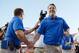 Oct 6, 2012; Gainesville, FL, USA; Florida Gators head coach Will Muschamp comes off the field after the Gators beat the LSU Tigers 14-6 at Ben Hill Griffin Stadium. Mandatory Credit: Jake Roth-USA TODAY Sports