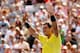 MONTREAL, QC - AUGUST 11: Rafael Nadal of Spain celebrates his win over Milos Roanic of Canada during the final of the Rogers Cup at Uniprix Stadium on August 11, 2013 in Montreal, Quebec, Canada. (Photo by Matthew Stockman/Getty Images)
