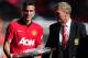 LONDON, ENGLAND - AUGUST 11: Robin van Persie of Manchester United and manager David Moyes with the trophy after victory in the FA Community Shield match between Manchester United and Wigan Athletic at Wembley Stadium on August 11, 2013 in London, England. (Photo by Jamie McDonald/Getty Images)
