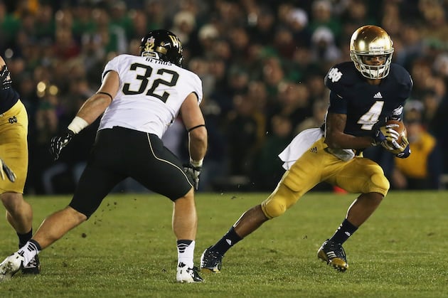 Predicting Who Will Lead the Notre Dame Fighting Irish in Rushing in 2013