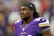 Aug 9, 2013; Minneapolis, MN, USA; Minnesota Vikings wide receiver Cordarrelle Patterson (84) looks on during pre game before a game against the Houston Texans at the Metrodome.. Mandatory Credit: Jesse Johnson-USA TODAY Sports