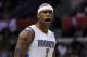 LOS ANGELES, CA - FEBRUARY 22: Al Harrington #7 of the Denver Nuggets reacts after his score during the game against the Los Angeles Clippers at Staples Center on February 22, 2012 in Los Angeles, California. The Clippers won 103-95. NOTE TO USER: User expressly acknowledges and agrees that, by downloading and or using this photograph, User is consenting to the terms and conditions of the Getty Images License Agreement. (Photo by Harry How/Getty Images)