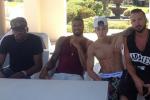 Durant, Tyson Chandler Hanging with Shirtless Bieber