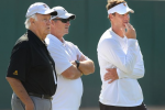 Ex-Cal Coach Jeff Tedford Observes Trojans' Practice